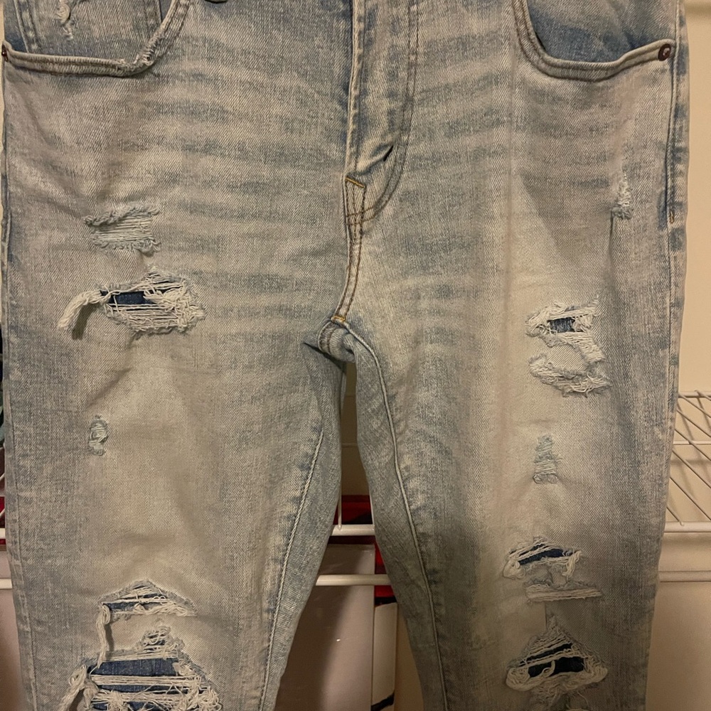 American Eagle Outfitters Blue Slim Straight Jeans